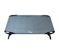 Actiaspet Elevated Dog Bed Pet Cat Raised Folding Camping Cot Indoor Outdoor Waterproof Medium Grey