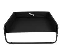 Actiaspet - Elevated Dog Bed/Steel Frame with Raised Sides | Black or Grey (Black, Large)