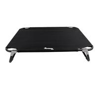 Actiaspet Elevated Folding Dog Bed Indoor Outdoor Pet Cot Steel Frame (Black, Medium)