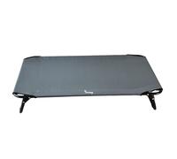 Actiaspet Elevated Folding Dog Bed Indoor Outdoor Pet Cot Steel Frame (Grey, Large)