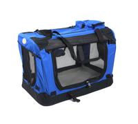 Easipet Fabric Soft Pet Crate Kennel Cage Carrier House Dog Cat Blue Small