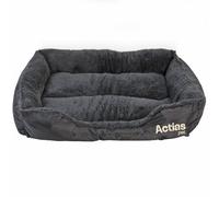 Actiaspet Faux Fur Pet Bed Black/grey Medium