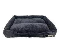 Actiaspet Faux Fur Pet Bed Black/grey Xxl