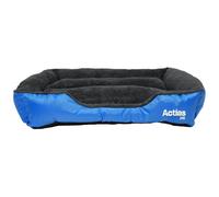 Actiaspet Faux Fur Pet Bed Large Blue Soft Washable Dog And Cat Cushion