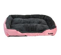 Actiaspet Faux Fur Pet Bed Pink/Grey (XLarge)
