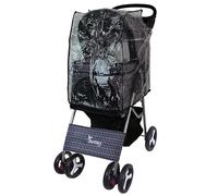 Actiaspet Foldable Pet Stroller Dog Cat Pushchair 15kg Multiple Colours (Blue Tartan, Stroller + Cover)