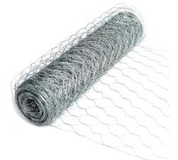 Actiaspet Galvanised Chicken Wire, 25mm Mesh, 600mm x 50m Roll, 22 Gauge