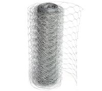 Actiaspet Galvanized Chicken Wire Mesh, 1-inch Hex, 36-inch x 50m Roll, 20 Gauge