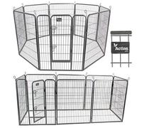 Actiaspet L 8 Panel Heavy Duty Play Pen Black