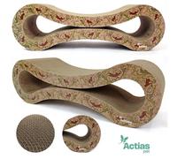 Actiaspet - Large Cardboard Corrugated Sofa Bed Cat Scratcher With Free Catnip
