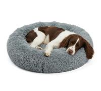 Actiaspet Large Dog Bed Fluffy Donut Cushion in Grey