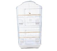 Actiaspet Large Metal Bird Cage White With Swing