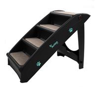 Actiaspet Lightweight Foldable Pet Stairs Black