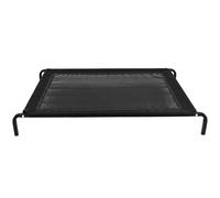 Actiaspet - Medium Black Waterproof Elevated Mesh Dog Bed | Raised Pet Cot with Steel Frame (106 x 62 x 15cm)