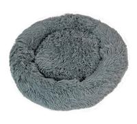 Actiaspet Medium Dog Bed Fluffy Donut Cushion in Grey