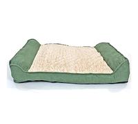 Actiaspet Orthopaedic Sofa Dog Bed Suede Washable Large & X-Large (Green, Extra Large)