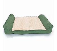 Actiaspet Orthopaedic Sofa Dog Bed Suede Washable Large & X-Large (Green, Large)