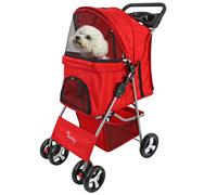 Actiaspet Pet Stroller Pram Pushchair in Red
