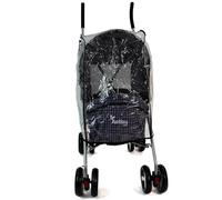 Actiaspet Pet Stroller with Waterproof Cover Foldable with Swivel Wheels 15 kg Carrying Capacity (Blue Check, Stroller + Cover)