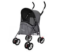 Actiaspet Pet Stroller with Waterproof Cover Foldable with Swivel Wheels 15 kg Carrying Capacity (Grey, Stroller)