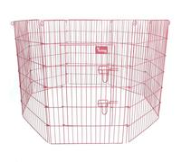 Actiaspet Pink Metal Drop Pin Play Pen Available in 4 Different Sizes (Pink, Large, 8)