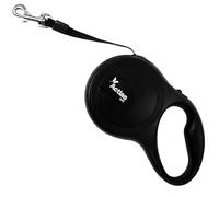 Actiaspet Retractable Dog Lead Training Pet Leash 5m or 8m Max 50kgs Extendable (Black, 5m)