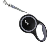 Actiaspet Retractable Dog Lead Training Pet Leash 5m or 8m Max 50kgs Extendable (Grey, 5m)