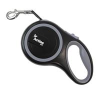 Actiaspet Retractable Dog Lead Training Pet Leash 5m or 8m Max 50kgs Extendable (Grey, 8m)