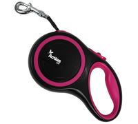 Actiaspet Retractable Dog Lead Training Pet Leash 5m or 8m Max 50kgs Extendable (Pink, 8m)