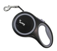 Actiaspet Retractable Dog Lead Training Pet Leash 8M Max 50Kgs Extendable Grey