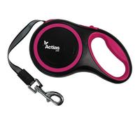 Actiaspet Retractable Dog Lead Training Pet Leash 8M Max 50Kgs Extendable Pink
