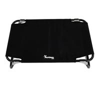 Actiaspet - Small Black Elevated Dog Bed/Steel Frame with Folding Design | 70x45x18cm