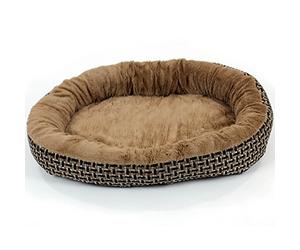 Actiaspet - Small Deluxe Orthopaedic Soft Dog Bed/Pet Warm Basket Fleece Lining Cushion