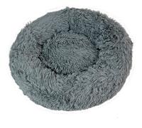 Actiaspet Small Fluffy Donut Cushion Dog Bed Grey