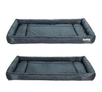 Actiaspet Waterproof Dog Crate Bed Non-Slip Base Multiple Sizes (Grey, XX Large)