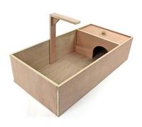 Actiaspet - Wooden Reptile House with Run and Lamp Arm | 820 x 410 x 200 mm