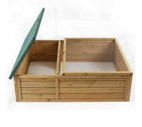 Actiaspet Wooden Small Pet House For Tortoise/guinea Pig Hide Shelter With Run