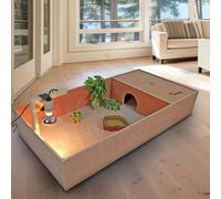 Actiaspet Wooden Xxl Tortoise Table / Small Pet Reptile House With Run 48"
