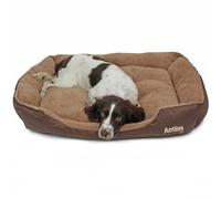 Actiaspet X-Large Faux Leather Fur Fleece Dog Bed