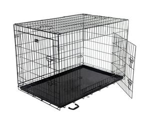 Actiaspet Xxl 48Inch Foldable Black Dog Cage