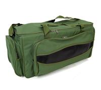 Actiaspet XXL Insulated Carp Fishing Tackle Bag Large Green Padded Carryall with Shoulder Strap & Pockets, 83cm x 35cm x 35cm