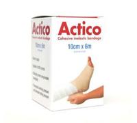 ACTICO COHESIVE S/Stretch Bandage 10CMX6M by Actico | Safe & Effective Full Leg, Below Knee, and Arm Bandaging for Injury Support | High Elasticity, Self-Adhesive, Non-Slip