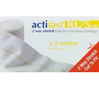Actifast 2 Way Stretch Tubular Bandage 10.75cm Yellow 5 metres by Acti-Fast