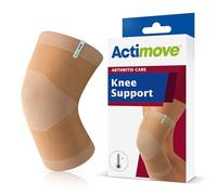 Actimove® ARTHRITIS CARE Knee Support - Light Compression Support and Therapeutic Warmth For Knee Arthritis - Heat-Retaining Ceramic Fibre Yarns - Beige, Large