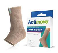 Actimove® EVERYDAY SUPPORTS Ankle Support - Firm Compression, Durable Support - Helix Design - For Overuse and Chronic Ankle Pain - Beige, Large