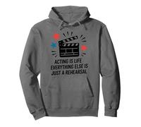Acting Is Life, Theatre Actor Actress Stage Performers Pullover Hoodie