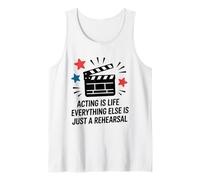 Acting is Life, Theatre Actor Actress Stage Performers Tank Top