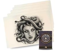 ACTINKTUDE 3mm Fake Skin - 5pcs Tattoo Practice Skin 200x300x3mm, 3mm Double Sided Blank Tattoo for Beginners and Experienced Artists. 5 pcs Tattoo skin. Realistic Texture for Shading & Line Work