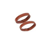 ACTINPANT 10pcs Genuine Leather Watchband Keeper Ring Hoop Loop Black Brown Coffee Watch Strap Holder Retainer Replacement(Brown,16mm)