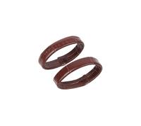 ACTINPANT 10pcs Genuine Leather Watchband Keeper Ring Hoop Loop Black Brown Coffee Watch Strap Holder Retainer Replacement(Coffee,22mm)